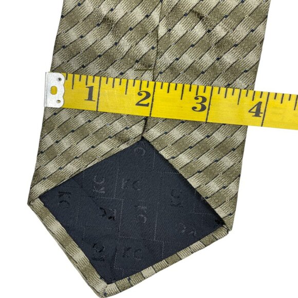Kenneth Cole Reaction Silk Tie Geometric - Picture 5 of 6